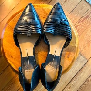 Dolce Vita black woven leather flat - size 9.5